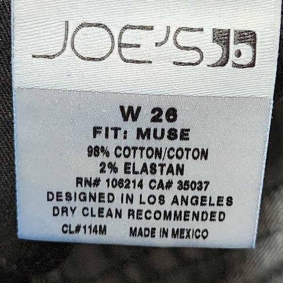 Joe's Jeans Dark Wash Stretch Denim Mid Rise Muse Bootcut Jeans - Picture 7 of 7